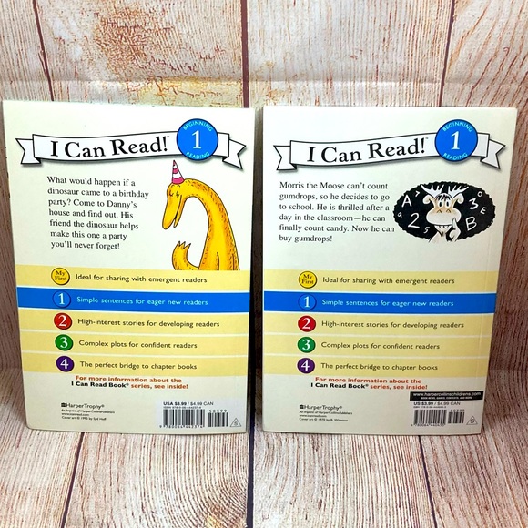 I CAN READ Books Danny & The Dinosaur / Morris Goes To School Level 1 - Picture 2 of 9